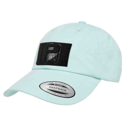 Dad Hat With A Pull Patch By Snapback - Diamond Blue - Pull Patch - Removable Patches For Authentic Flexfit and Snapback Hats