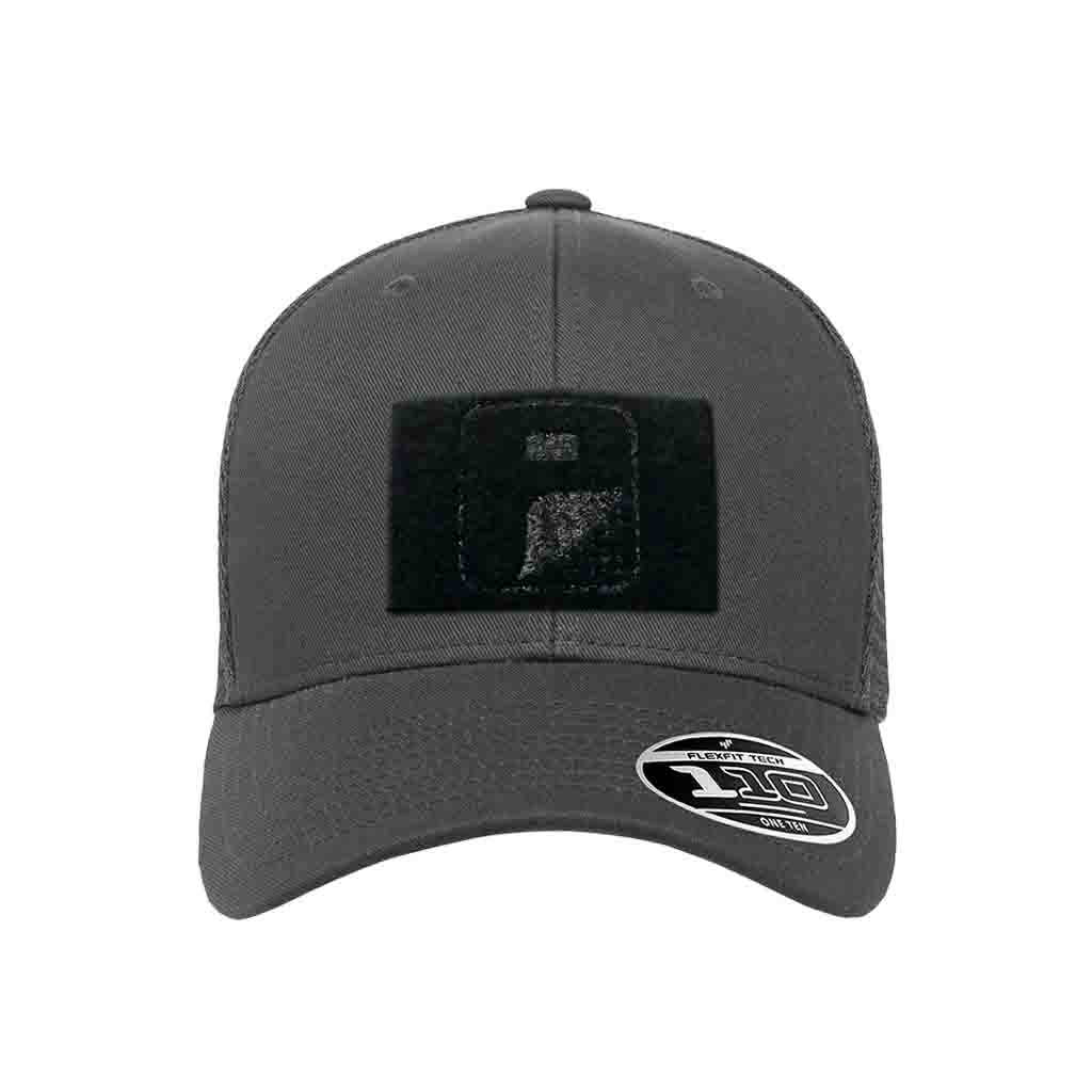 Trucker - Curved Bill - Flexfit + Snapback Hat by Pull Patch - Charcoal - Pull Patch - Removable Patches That Stick To Your Gear