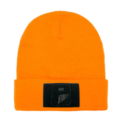 Beanie Pull Patch Cap By Flexfit - Orange