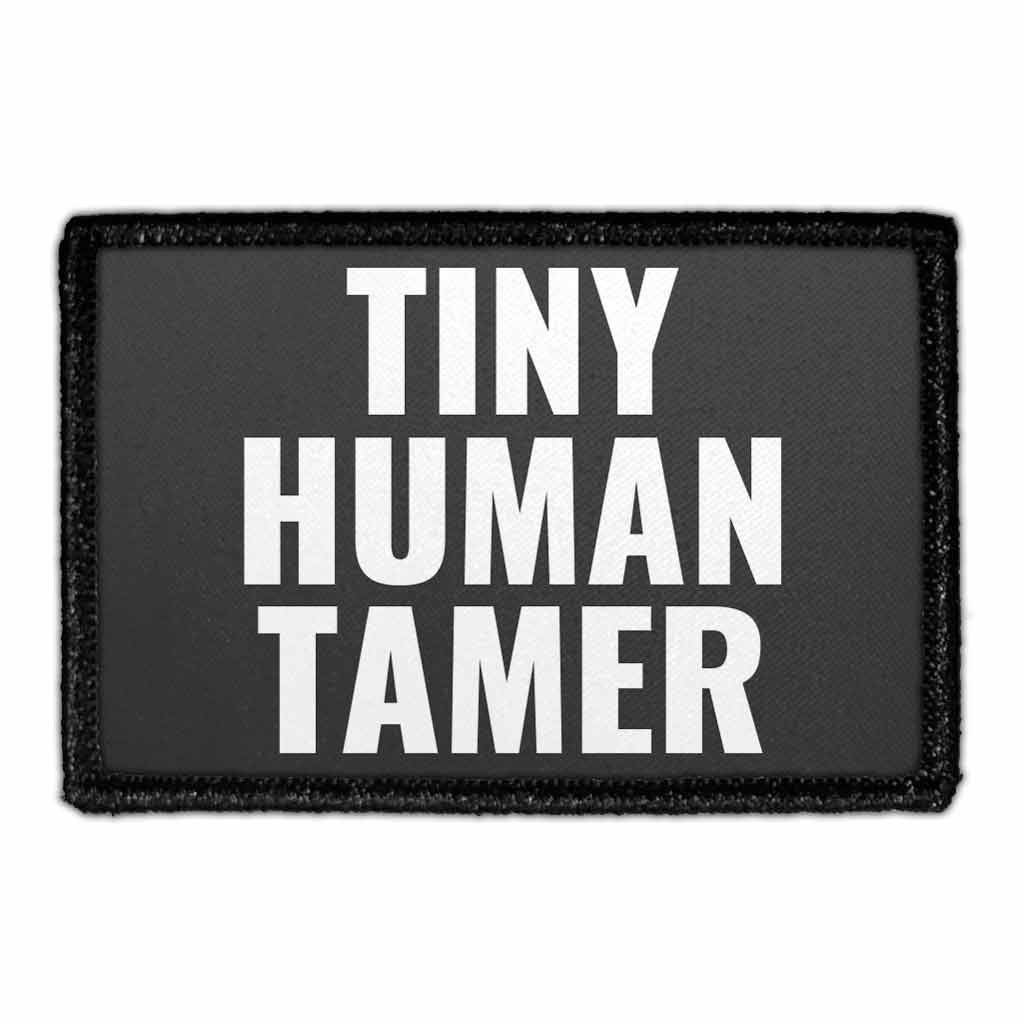 Tiny Human Tamer - Removable Patch - Pull Patch - Removable Patches For Authentic Flexfit and Snapback Hats