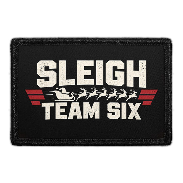 Sleigh Team Six - Meta Data - Crop Image Text - Removable Patch - Pull Patch - Removable Patches For Authentic Flexfit and Snapback Hats