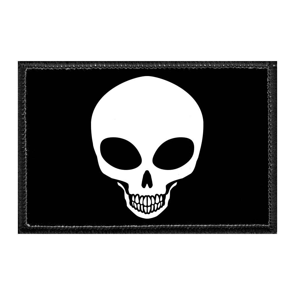 Alien Skull - Removable Patch - Pull Patch - Removable Patches That Stick To Your Gear