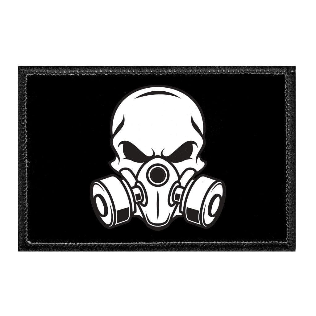 Gas Mask Skull - Removable Patch - Pull Patch - Removable Patches That Stick To Your Gear