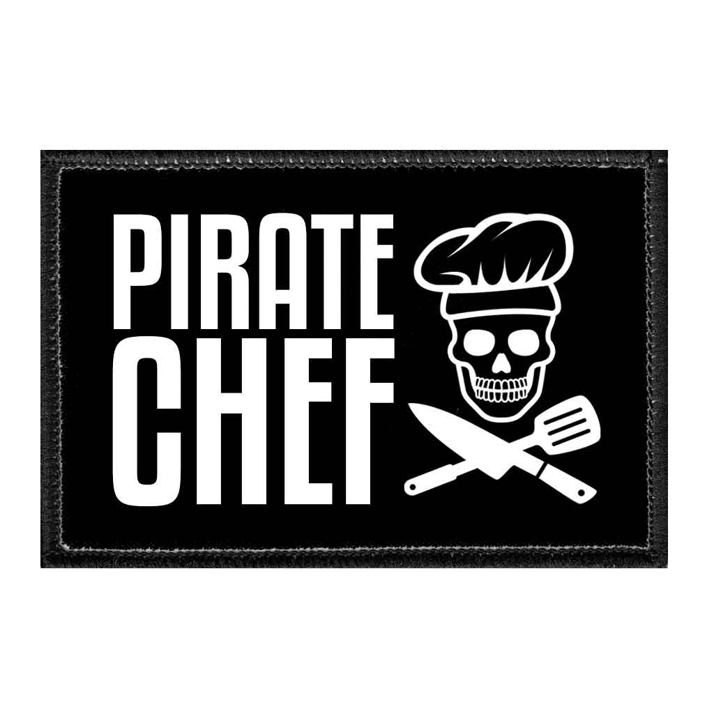 Pirate Chef - Removable Patch - Pull Patch - Removable Patches That Stick To Your Gear