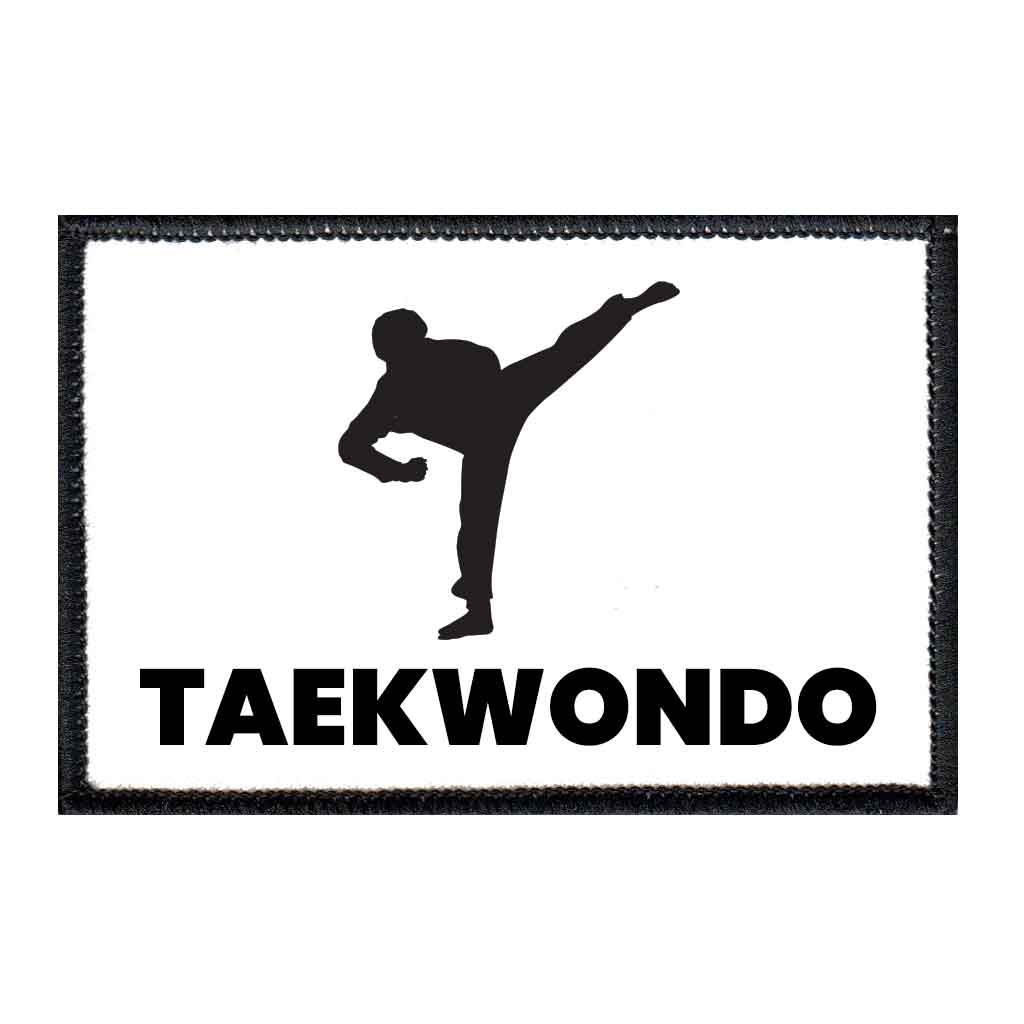 Taekwondo - Kick - Removable Patch - Pull Patch - Removable Patches For Authentic Flexfit and Snapback Hats