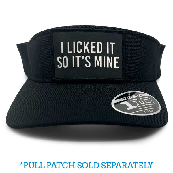 Pull Bill - - Patch Visor Hat Black Snapback by + Flexfit Curved -