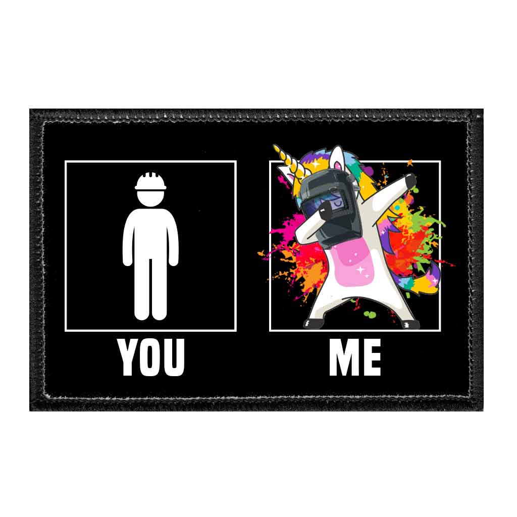 You. Me. - Welder - Removable Patch - Pull Patch - Removable Patches For Authentic Flexfit and Snapback Hats