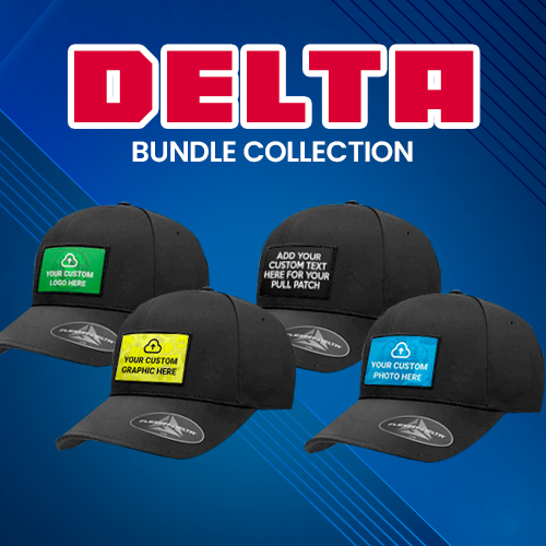 Delta Premium Hat Bundle – Hat + Custom 3x2 Patch — Pull Patch ...