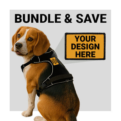 Bundle: Medium - PawPatch Track Dog Harness + Custom Patch