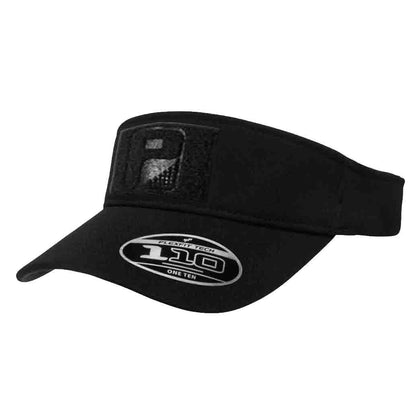 Visor - Curved Bill - Black - Flexfit + Snapback Hat by Pull Patch - Pull Patch - Removable Patches For Authentic Flexfit and Snapback Hats