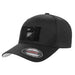 Premium Curved Visor Pull Patch Hat By Snapback - XL/XXL - Black - Pull Patch - Removable Patches For Authentic Flexfit and Snapback Hats