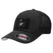 Black - Trucker Mesh Flexfit Hat by Pull Patch - Pull Patch - Removable Patches For Authentic Flexfit and Snapback Hats