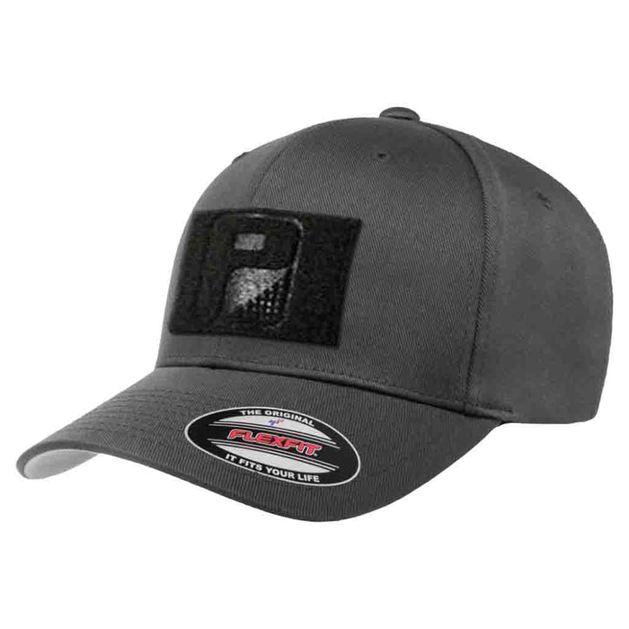 Premium Curved Visor Pull Patch Hat By Snapback - XL/XXL - Grey - Pull Patch - Removable Patches For Authentic Flexfit and Snapback Hats