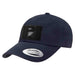 Dad Hat With A Pull Patch By Snapback - Navy Blue - Pull Patch - Removable Patches For Authentic Flexfit and Snapback Hats