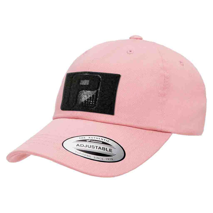 Dad Hat With A Pull Patch By Snapback - Pink - Pull Patch - Removable Patches For Authentic Flexfit and Snapback Hats