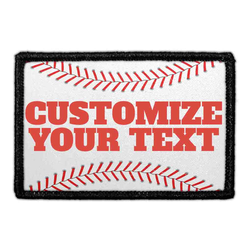 Customizable Baseball Threads - Removable Patch - Pull Patch - Removable Patches That Stick To Your Gear