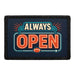 Always Open  - Meta Data - Crop Image Text - - Removable Patch - Pull Patch - Removable Patches For Authentic Flexfit and Snapback Hats
