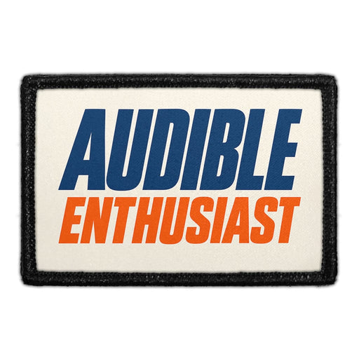 Audible Enthusiast  - Meta Data - Crop Image Text - - Removable Patch - Pull Patch - Removable Patches For Authentic Flexfit and Snapback Hats
