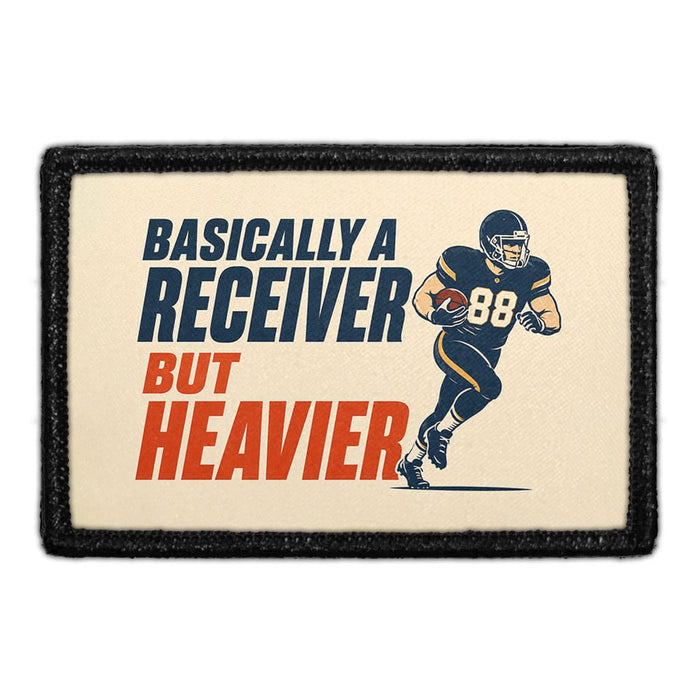 Basically A Receiver, But Heavier  - Meta Data - Crop Image Text - - Removable Patch - Pull Patch - Removable Patches For Authentic Flexfit and Snapback Hats
