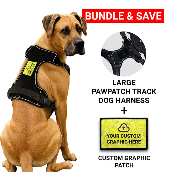 Bundle: Custom Graphic + PawPatch Track Dog Harness (Large)