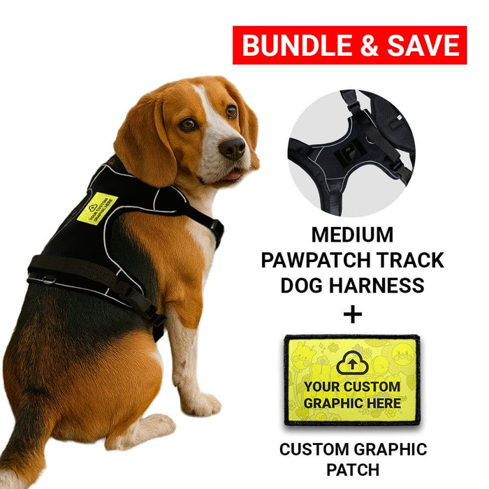 Bundle: Custom Graphic + PawPatch Track Dog Harness (Medium)