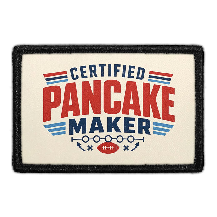 Certified Pancake Maker  - Meta Data - Crop Image Text - - Removable Patch - Pull Patch - Removable Patches For Authentic Flexfit and Snapback Hats
