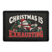 Christmas Is Exhausting - Meta Data - Crop Image Text - Removable Patch - Pull Patch - Removable Patches For Authentic Flexfit and Snapback Hats