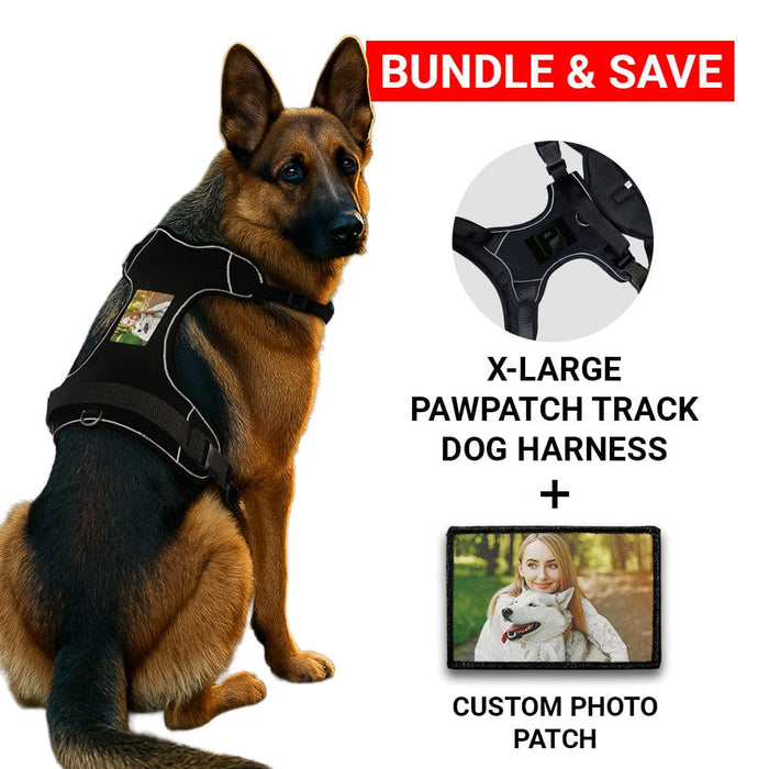 Bundle: Custom Photo + PawPatch Track Dog Harness (X-Large)