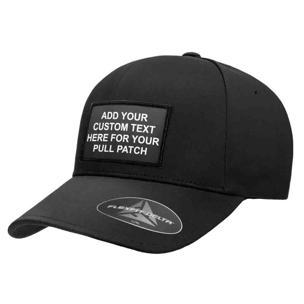Custom Text Patch + Delta Hat Bundle | Personalized Performance Cap ...