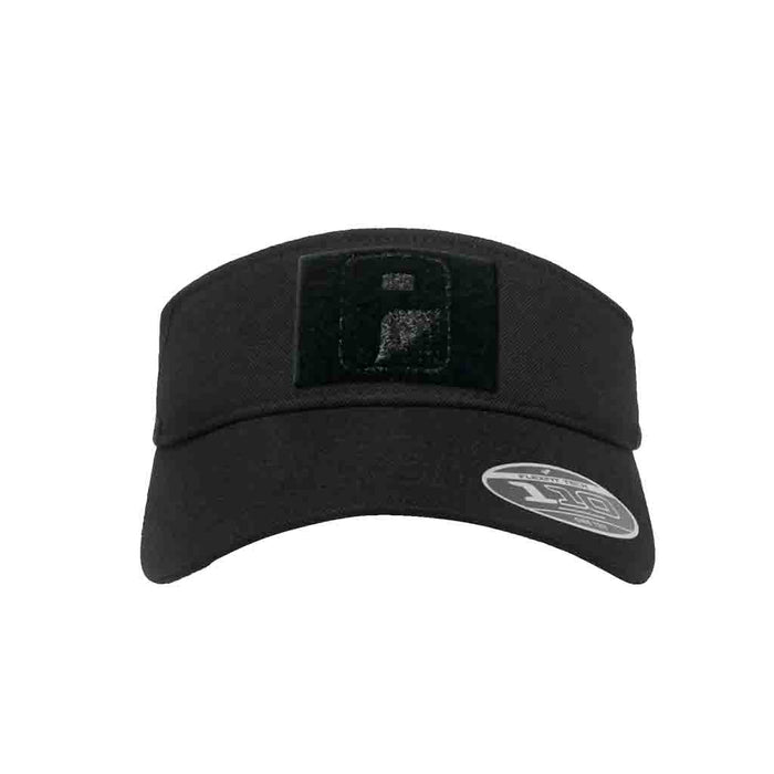 Visor - Curved Bill - Black - Flexfit + Snapback Hat by Pull Patch - Pull Patch - Removable Patches For Authentic Flexfit and Snapback Hats