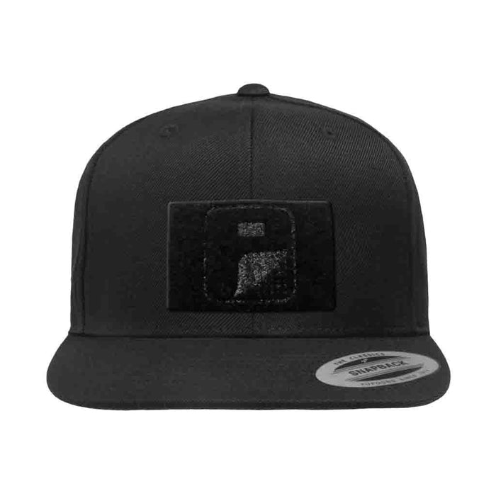 Premium Classic Pull Patch Hat By Snapback - Black - Pull Patch - Removable Patches For Authentic Flexfit and Snapback Hats