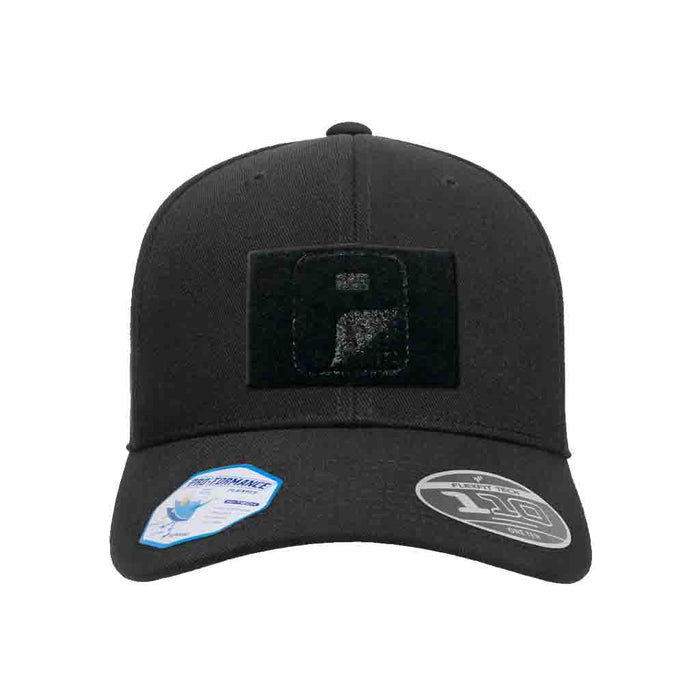 Black - Pro-Formance Flexfit + Adjustable Hat by Pull Patch - Pull Patch - Removable Patches For Authentic Flexfit and Snapback Hats