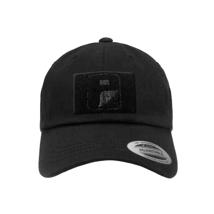 Curved Bill Adjustable Dad Hat by Pull Patch (Black)