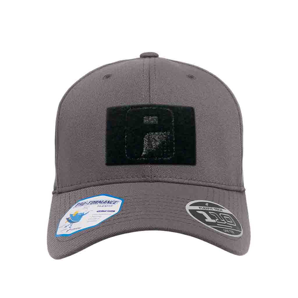 Grey - Pro-Formance Flexfit + Adjustable Hat by Pull Patch - Pull Patch - Removable Patches For Authentic Flexfit and Snapback Hats