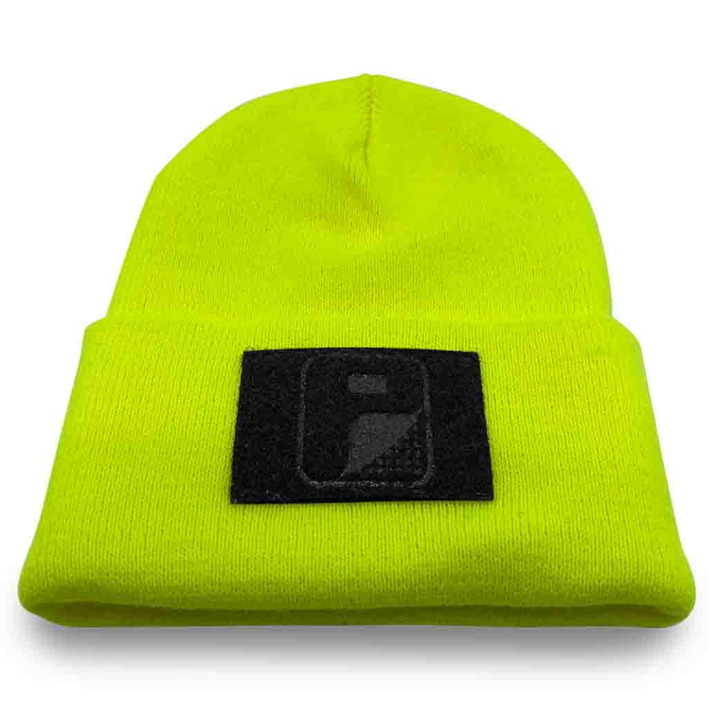 Pull Cap Patch - Yellow Beanie Flexfit By