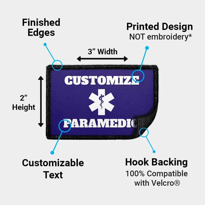 Customizable - Paramedic - Removable Patch