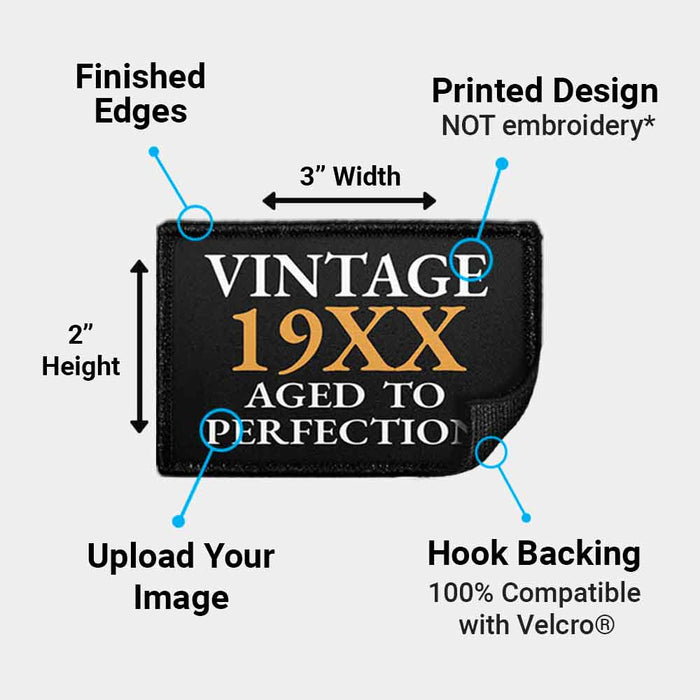 Vintage Custom Aged To Perfection - Removable Patches