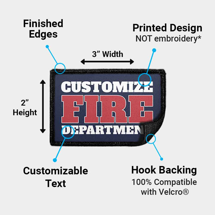 Customizable - Fire Department - Removable Patch