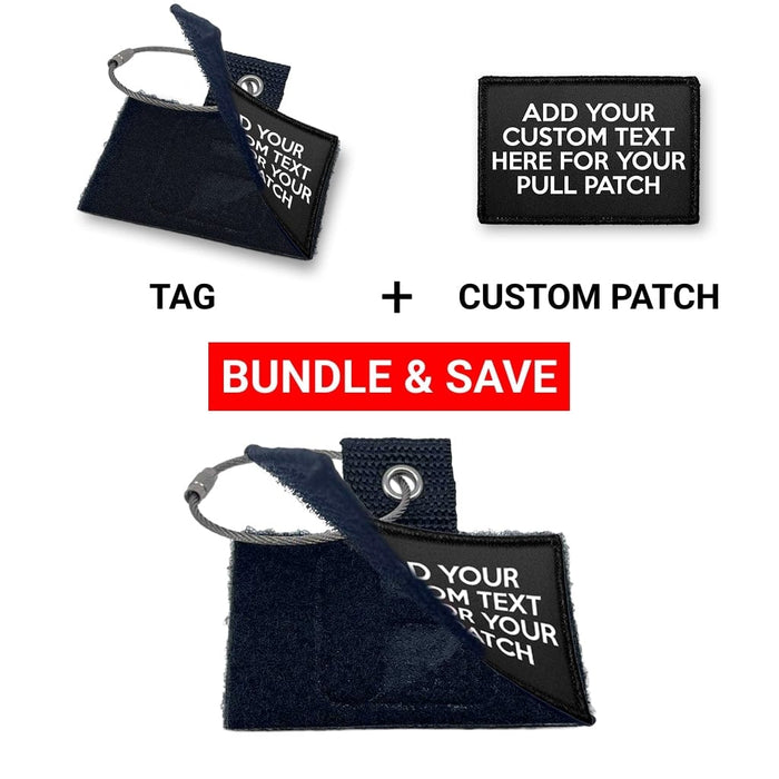 Bundle: 4 Lines Custom Text + Tag (Horizontal)