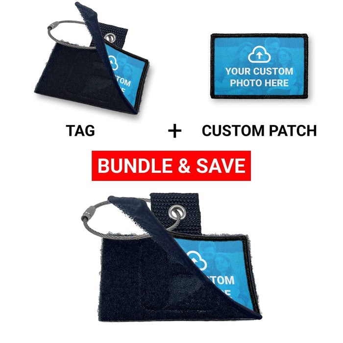 Bundle: Custom Photo + Tag  (Horizontal)