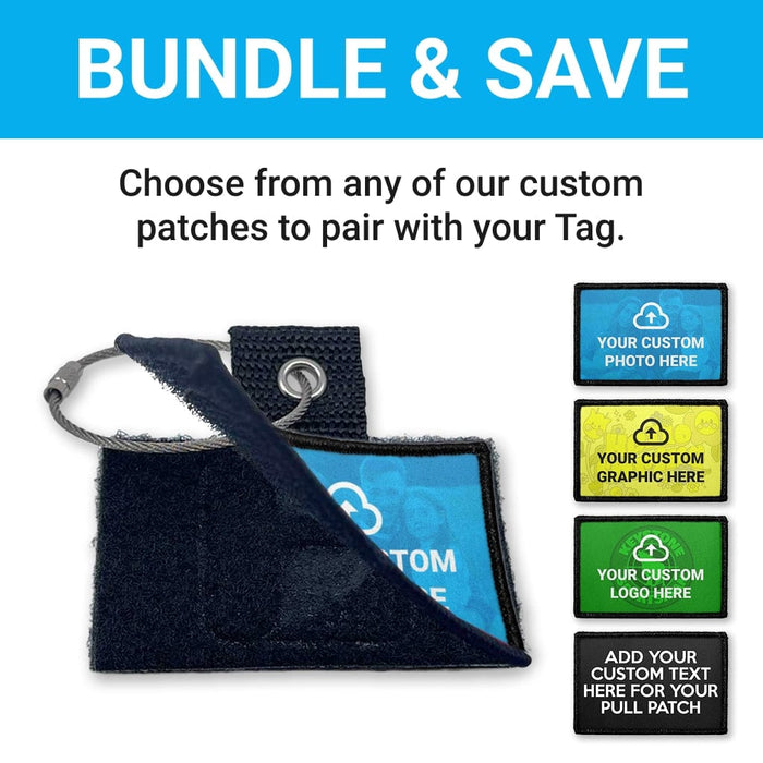 Bundle: Custom Photo + Tag  (Horizontal)