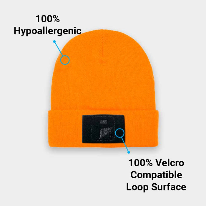 Premium Beanie: Flexfit by Pull Patch (Orange)