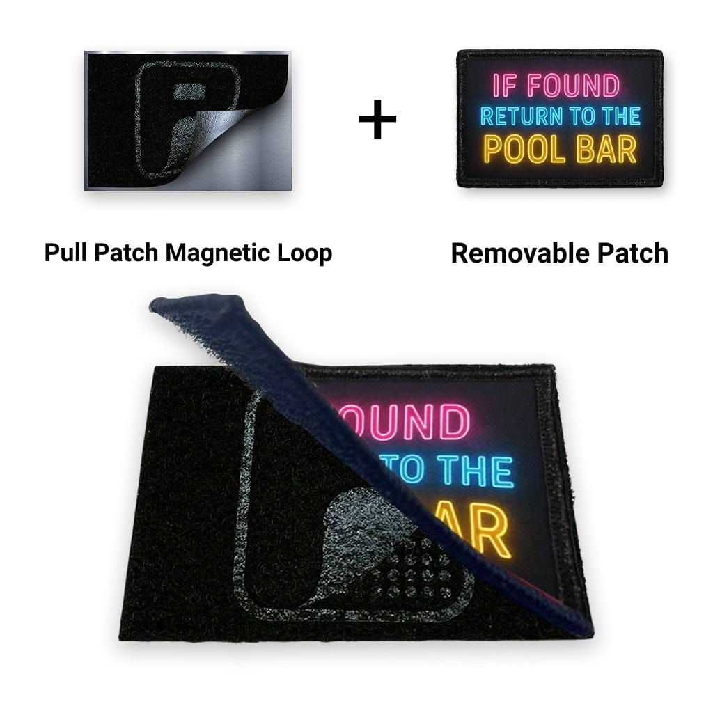 If Found Return to the Pool Bar + Magnetic Loop Backing – 3x2 Funny ...