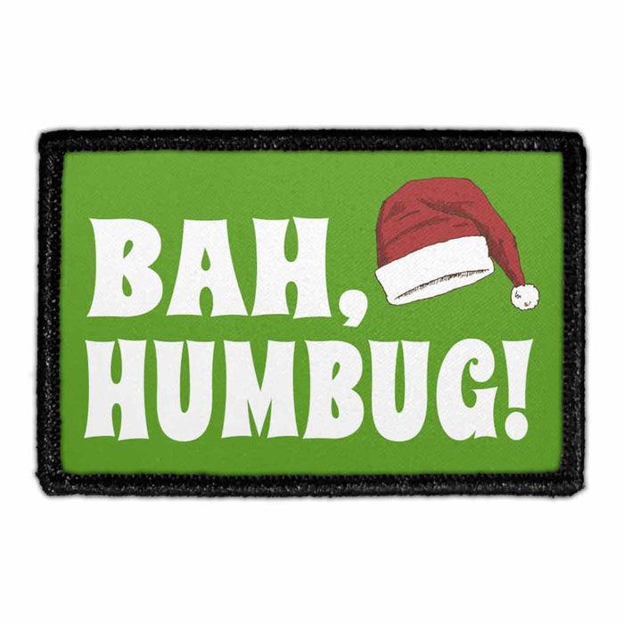 Bah, Humbug! - Patch - Pull Patch - Removable Patches For Authentic Flexfit and Snapback Hats