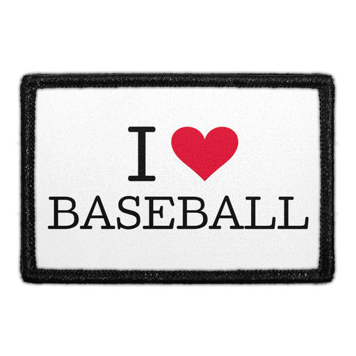 I_LOVE_BASEBALL Meta Data - Crop Image Text - - Removable Patch - Pull Patch - Removable Patches For Authentic Flexfit and Snapback Hats