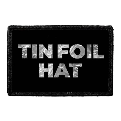 Tin Foil Hat - Patch - Pull Patch - Removable Patches For Authentic Flexfit and Snapback Hats
