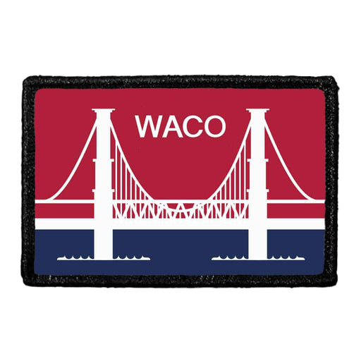 Waco City Flag - Color - Removable Patch - Pull Patch - Removable Patches For Authentic Flexfit and Snapback Hats
