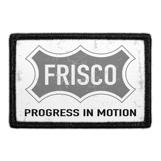 Frisco City Flag - Black and White - Distressed - Removable Patch - Pull Patch - Removable Patches For Authentic Flexfit and Snapback Hats