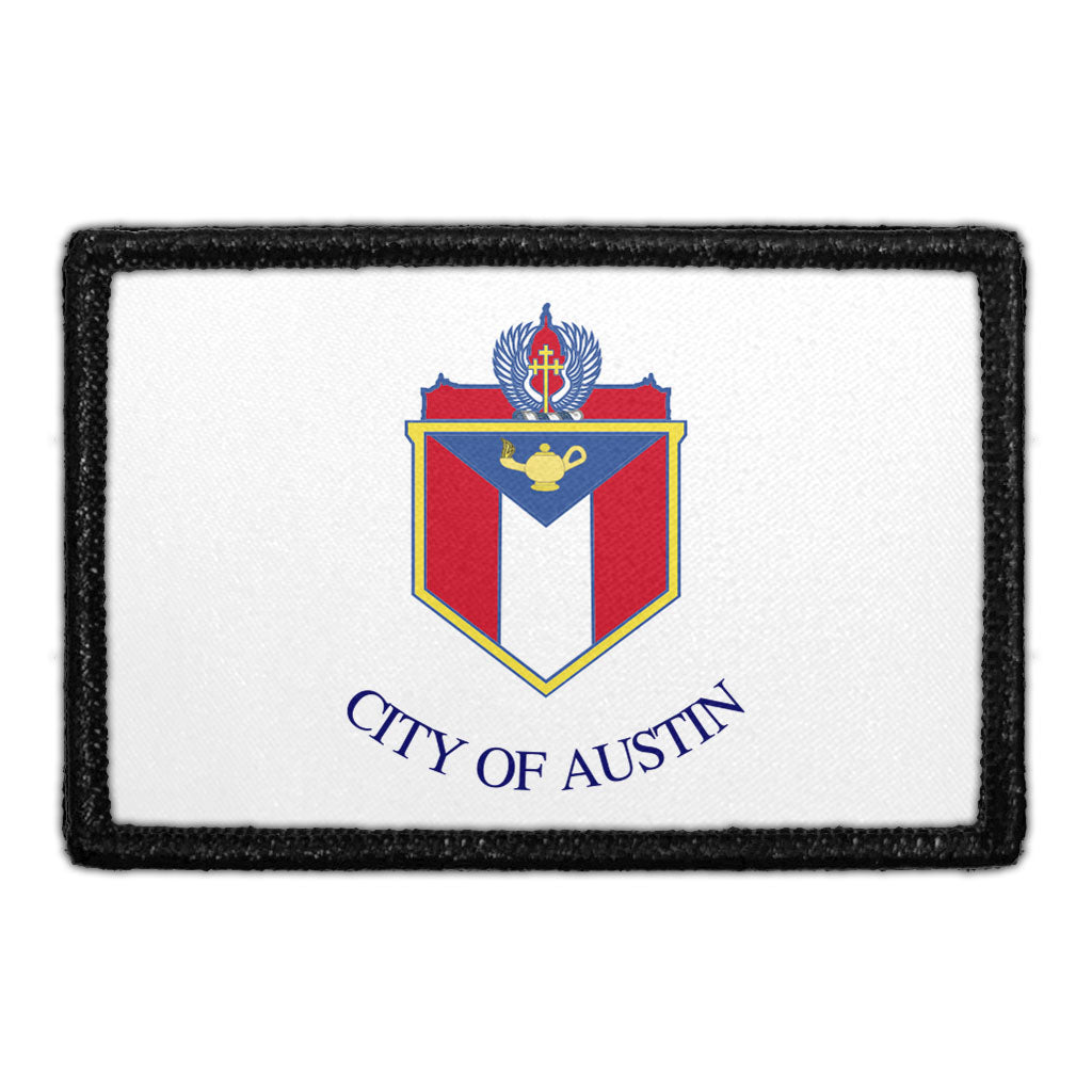 Austin City Flag - Color - Removable Patch — Pull Patch - Removable ...