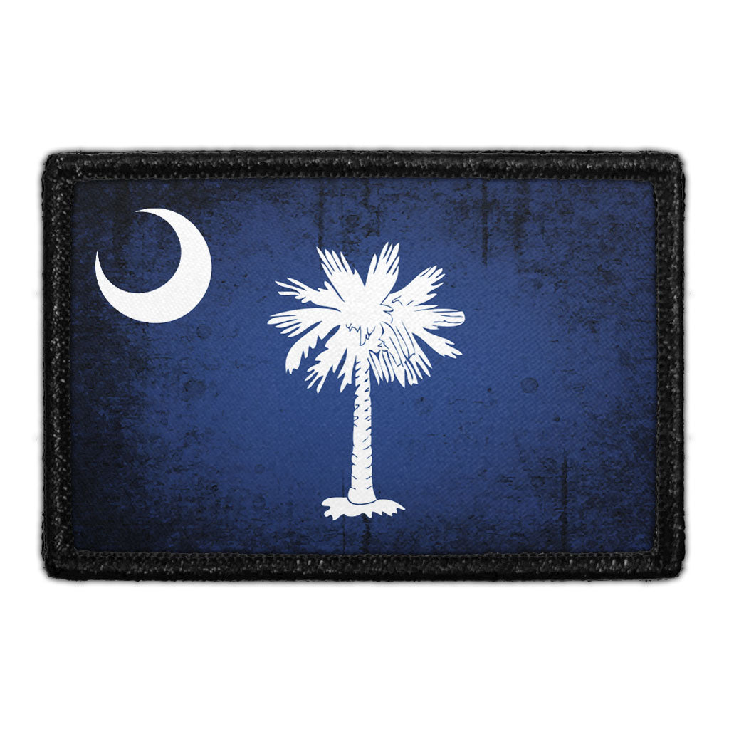 South Carolina State Flag - Color - Distressed - Removable Patch — Pull ...
